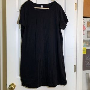 Old Navy Basic Black T-Shirt Dress